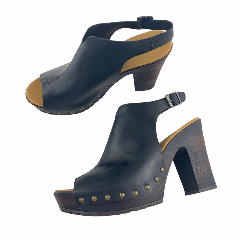 KORKS Anja Open Toe Clog Black 9